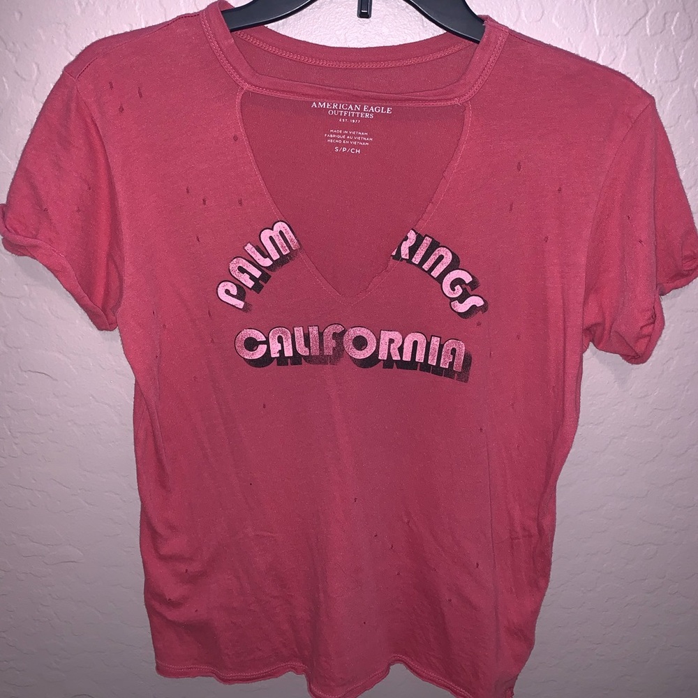 Palm Springs California American Eagle cut out top